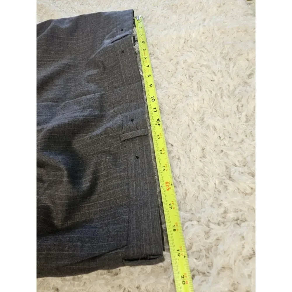 Stafford Mens Suit Jacket Blazer 48 XL Grey Pinstripe 2 Button Made In USA Vent